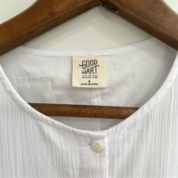 Woman’s Matilda Jane Good Hart Montrose White Eyelet Puff Sleeves Cotton Small - Picture 14 of 15